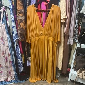 ASOS Curve Yellow Maxi Dress